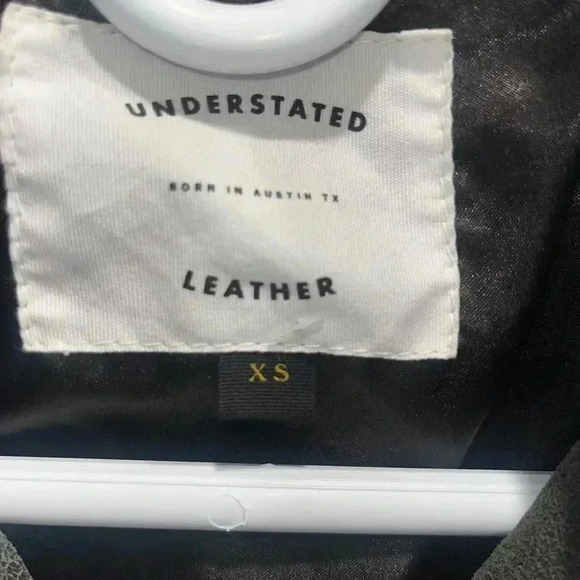 Understated leather Moto jacket - Picture 3 of 3